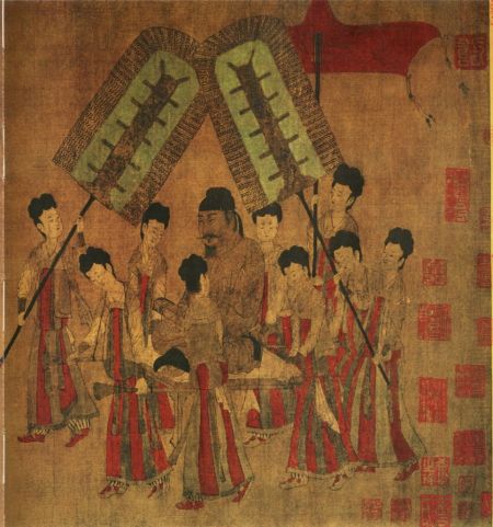 阎立本《步辇图》中的唐太宗 