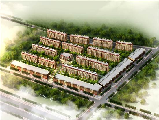 图为 伟邦龙嘉小镇效果图