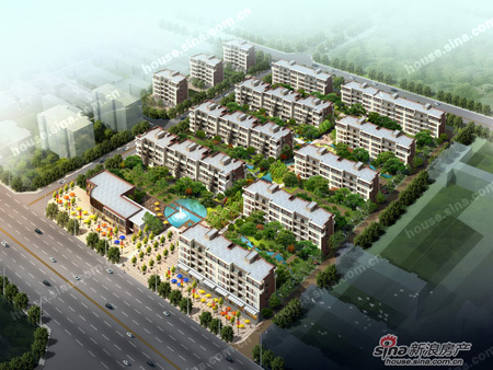 朗润春天项目鸟瞰图