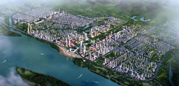 浦口新城启动区整体形态