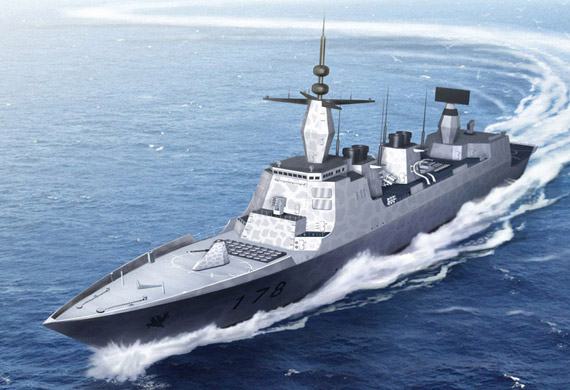 资料图:网友设计的中国052级驱逐舰改造计划