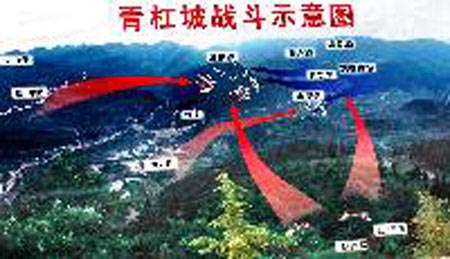 青杠坡战斗示意图