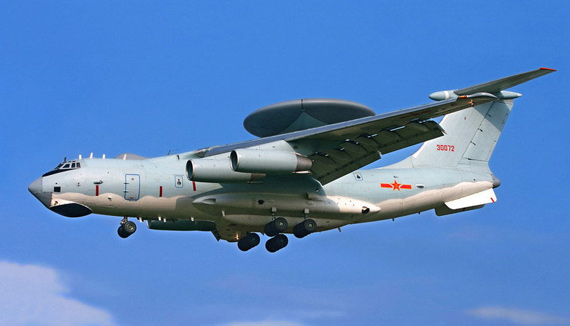 資料圖:解放軍空軍列裝的國產空警-2000預警機
