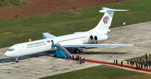 资料图：金正恩专机