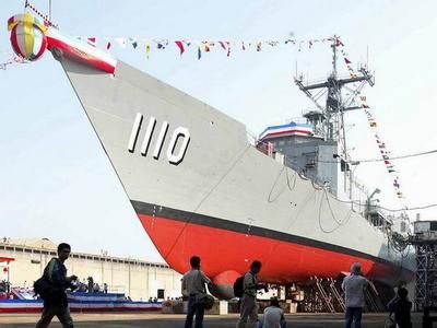 资料图：台湾此前建造的最大作战舰艇为4000吨级的成功级，造万吨驱逐舰对台湾造船业而言压力巨大