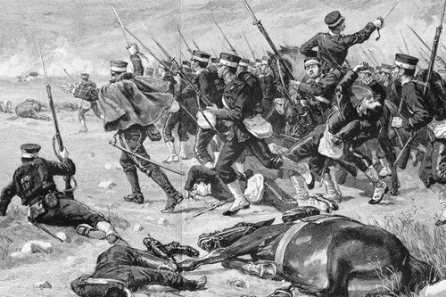 资料图：甲午战争中日军进攻朝鲜平壤