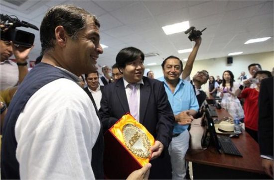 2012年，厄瓜多尔总统参观国家安全项目