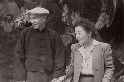 资料图：蒋介石与宋美龄的生活照