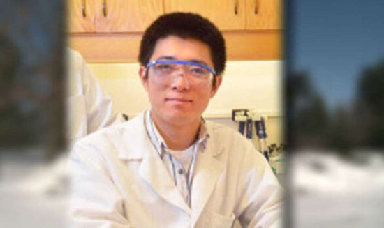 资料图：29岁的蔡文通是兽医微生物学的在读博士