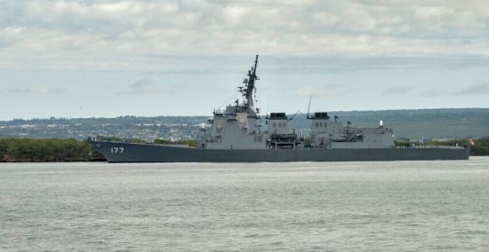 资料图：日本海上自卫队DDG-177爱宕号战舰