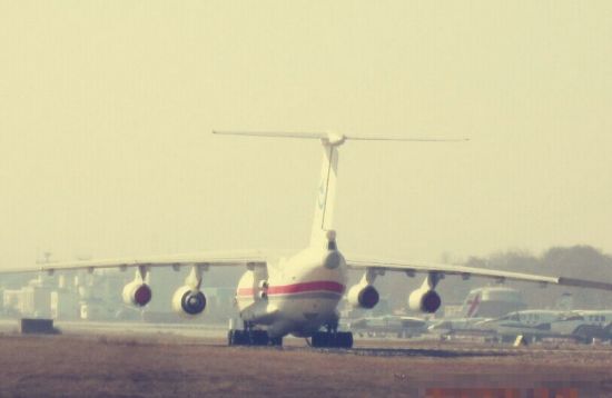 资料图：我国正在测试的涡扇-20发动机