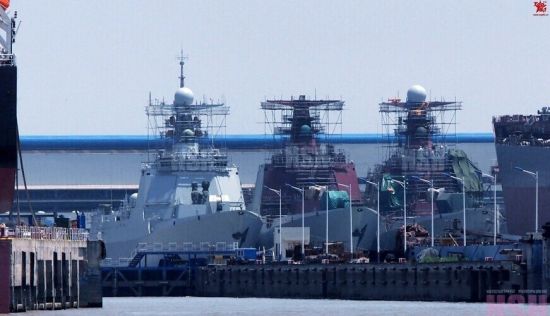 资料图：中国海军最新锐的052D驱逐舰转眼已经有了5艘