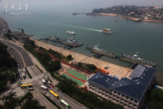 资料图：位于厦门的中国海军某军港。