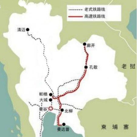 资料图;中泰铁路示意图