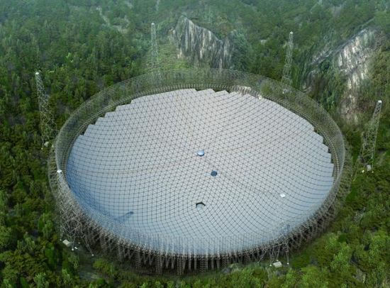 资料图：射电望远镜效果图。