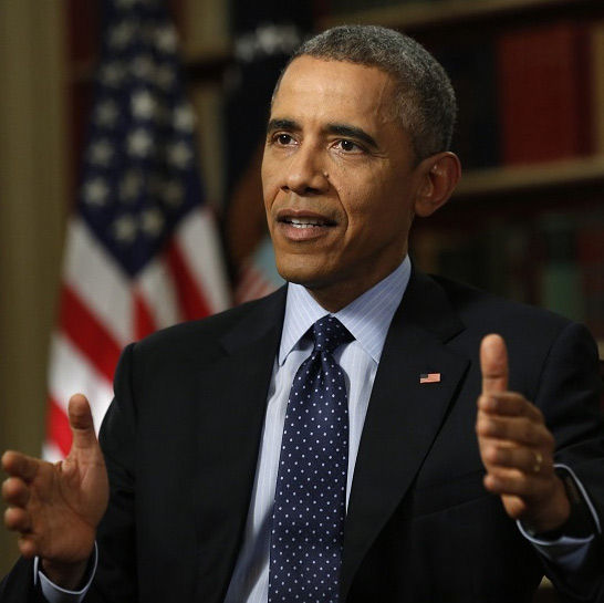 美国总统奥巴马昨天接受采访，炮轰中国反恐法草案。 