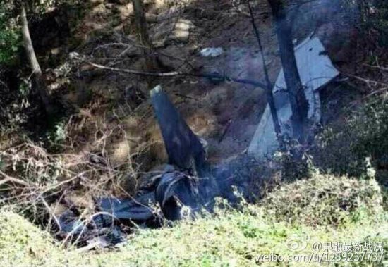 缅北果敢舆论战参与方一方传播的“坠毁缅军战机”照片，其实这是2013年9月30日坠毁的一架韩国空军F-5战斗机