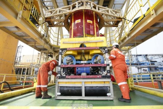 海洋石油286进行深水设备测试