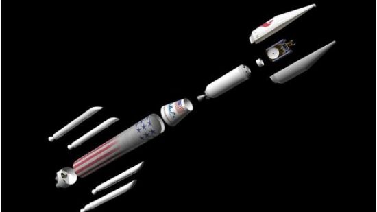 ULA公布的“火神”火箭部件组成图(资料图) 