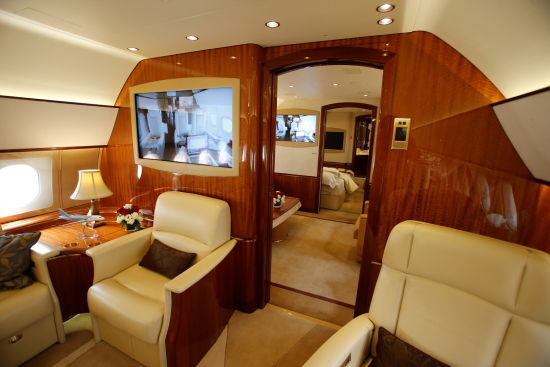 空客acj319亮相亚洲公务机展