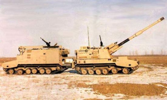 PLZ-45与PCZ-45组合体全貌