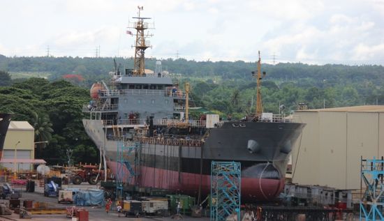 改造中的卡里拉亚湖号