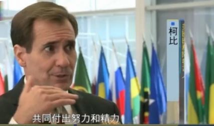 柯比接受记者采访 