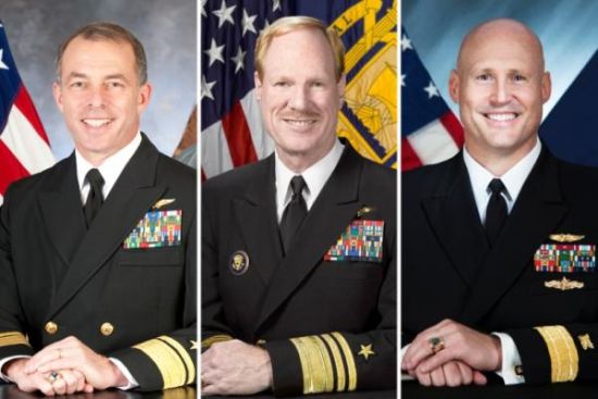 从左至右：特里·克拉夫特、迈克尔·米勒和戴维·平波 