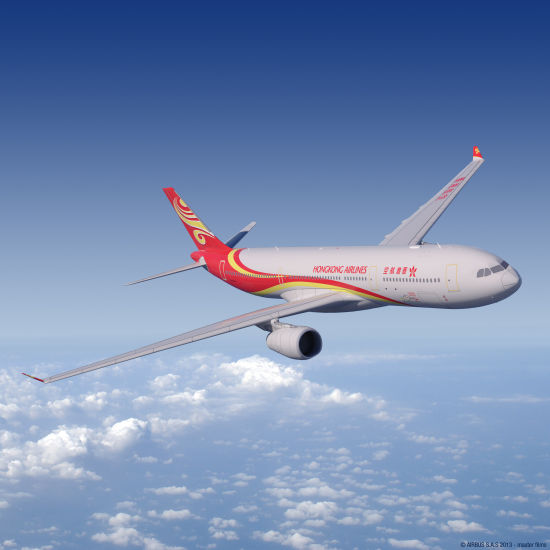 资料图:香港航空空客a330客机.