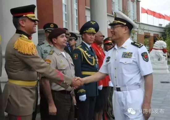 孙副总长接见各国领队