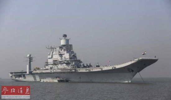 资料图：印度海军2013年入役的“超日王”号航母