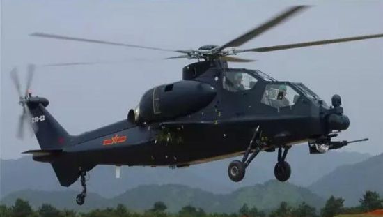 资料图：直-10型武装直升机