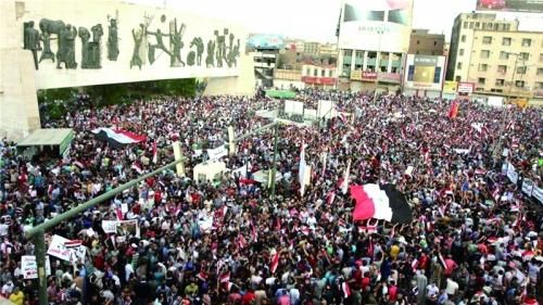 　　伊拉克民众集会抗议腐败。