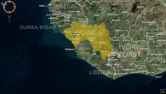 红点为大坝位置 