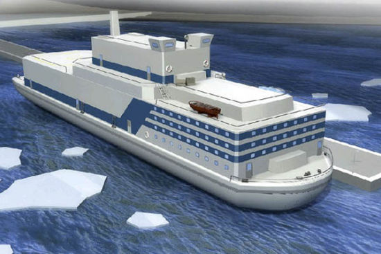 浮动核反应堆模型 