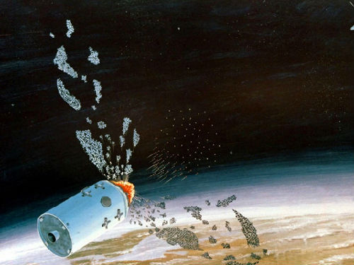 资料图：反卫星武器想象图。