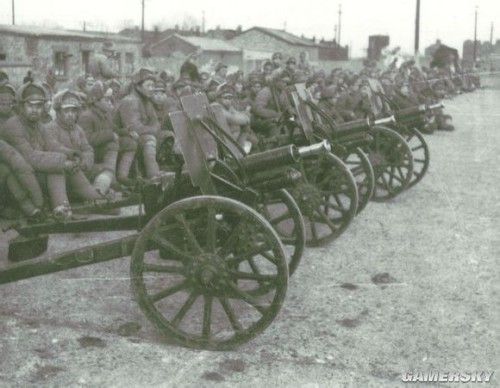 资料图：抗美援朝时期志愿军装备缴获自日军的九二式步兵炮