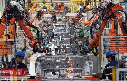 沃尔沃汽车公司在华的自动化生产车间