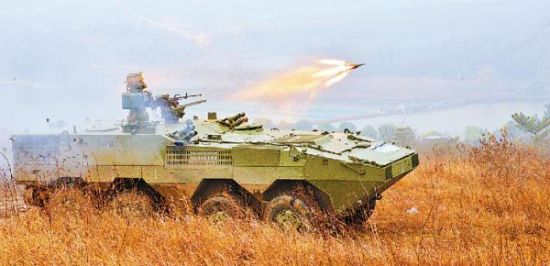 军报刊登的我军新型炮兵侦察车 