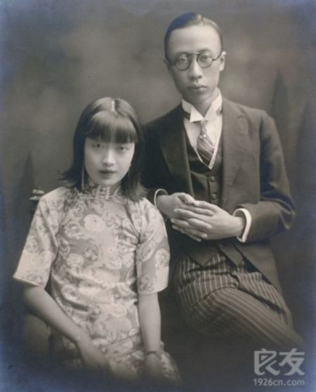 资料图：溥仪与婉容