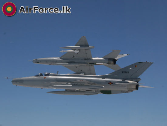 斯里兰卡空军现役的F-7GS战斗机