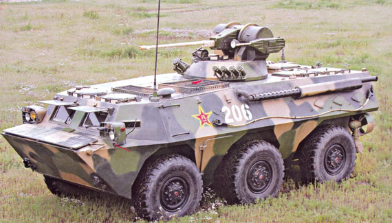 图文92式6x6轮式装甲车已大量装备我军
