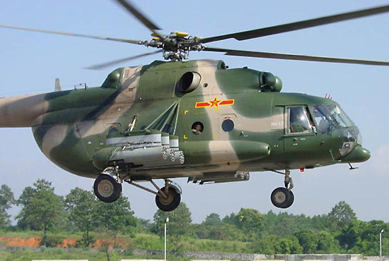 资料图:解放军陆军航空兵米-17直升机新华网乌鲁木齐7月29日电(记者单