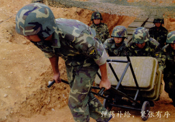 图文:炮班官兵向前线运送弹药_新浪军事_新浪网