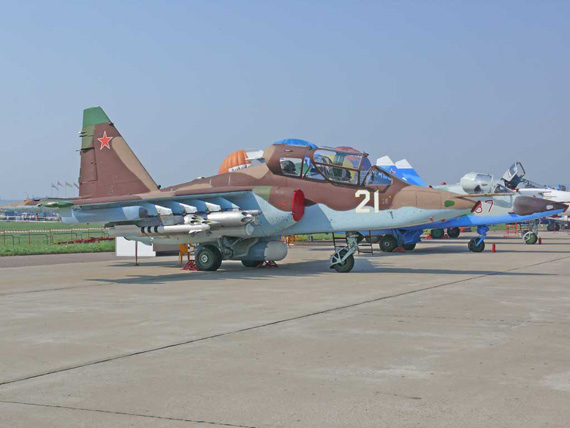 图文出口型苏39白熊攻击机亮相航展