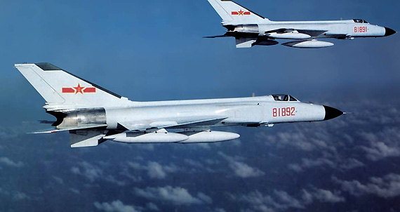 图文解放军空军歼8ii型战斗机