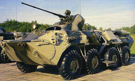 图文:俄制btr-80战车换装新型30毫米炮塔