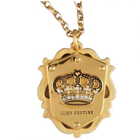 juicy couture橘滋 金色镶水钻皇冠logo时尚项链_橘滋_品牌服饰库