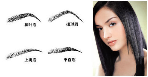 绣眉需与脸形搭配，打造精致面容。