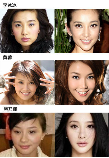 真实版：大饼脸→锥子脸